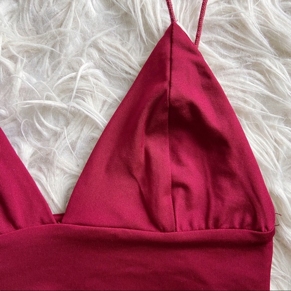 ONLY A FEW LEFT • Erin Maroon Bralette - Picture 5 of 7